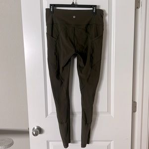 Lululemon Dark Olive Green Leggings